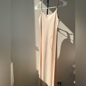 Champagne Matte Triacetate Slip Dress
